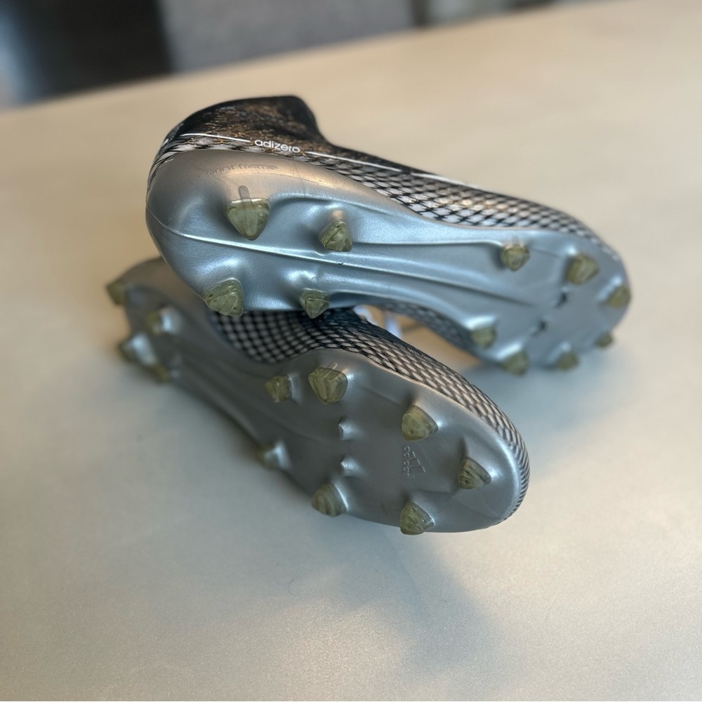 Adidas Adizero 5 star 3.0 MID black and Silver Mens Football Cleats.  Size 15 - Picture 9 of 9
